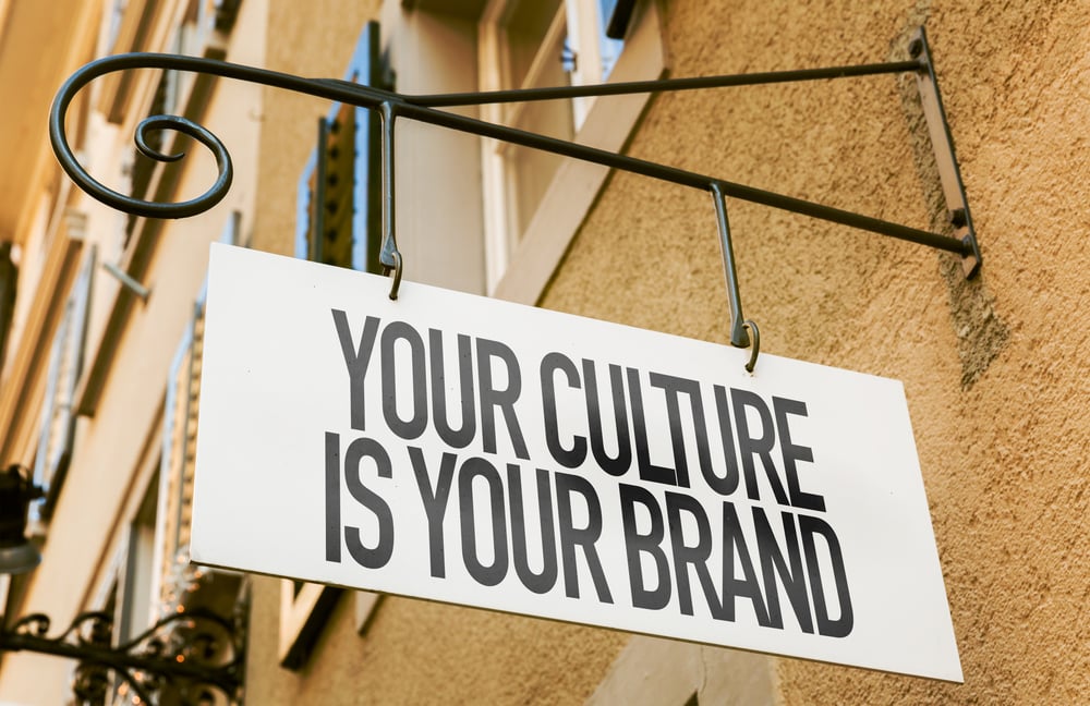 Your Culture Is Your Brand sign in a conceptual image-2